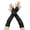 Black, variant on Vintage 1920s Styles Sheer Gloves Arm Covers for Wedding Bride Cosplay Event