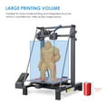 thumbnail image 2 of LONGER LK5 Pro FDM 3D Printer 90% Pre-Assembled 300x300x400mm Large Print Size with 4.3 Inch Full Color TouchScreen TMC2208 Ultra-Quiet Driver Stable Triangular Structure Filament Resume Pr, 2 of 7
