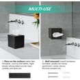 thumbnail image 2 of RVKXHD Square Tissue Box Cover Tissue Box Holder Napkin Holder Tissue Cube Box Decorative Holder for Bathroom Bedroom Office Dresser Nightstand Desk Tabletop 5"X 5" X 5"-Stainless Steel Matte Black, 2 of 13