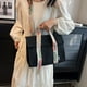 thumbnail image 3 of Qarigey Bolso bandolera clásico y atemporal de lona funcional y práctico para mujer Bolsos para mujer Bolsas de mensajero y de hombro Beige, 3 of 6