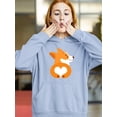 thumbnail image 2 of Welsh Corgi Puppy Bottom Hoodie Women -Image by Shutterstock, Female Small, 2 of 4