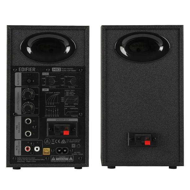 EDIFIER MR3 スタジオモニター　ブラック Edifier MR3 Powered Studio Monitor Speakers - Black (Pair