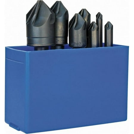 

M.A. Ford 7 Piece Single End Countersink Set HSS 6 Flutes 82° Included Angle