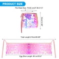thumbnail image 2 of Uxcell Women's Belly Dance Hip Scarf with Sequins Triangle Wrap Skirts Waist Chain for Party Costume Performance Pink, 2 of 7