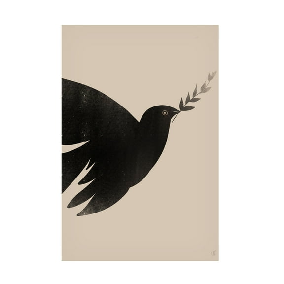 Canvas Wall Art - Anne-Marie Volfova 'Bird' Wall Art for Living Room, Bedroom, or Office D?cor by Trademark Fine Art - 12 x 19 Inches