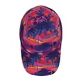 thumbnail image 4 of Naloa Original Classic Low Profile Hat Men Women Baseball Cap Dad Hat Adjustable Unconstructed Retro Palms Print Cap, 4 of 9