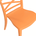 thumbnail image 4 of Furnish Theory X-Terra S Indoor/Outdoor Stackable Glass Fiber-Reinforced Polypropylene Dining Side Chairs (Orange; Set of 2), 4 of 21