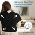 thumbnail image 6 of Baby Wrap Carrier,Original Breathable Baby Carrier Wrap Sling Lightweight Hands Free Newborn Wrap Swaddle Holder Adjustable Baby Slings Carrier for Newborn to Infant Toddler Essentials 7 to 35 lbs, 6 of 7