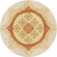 thumbnail image 1 of Ahgly Company Machine Washable Indoor Round Transitional Golden Blonde Gold Area Rugs, 4' Round, 1 of 7