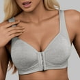 thumbnail image 2 of Everyday Bras for Women Mesh Sports Bra Push up Bra for Women Brazier for Women 36c Bra Pack Wire Push up Bra Wireless Bras for Women Support Sports Bras with Padding Back Bra Womens Sports Grey S, 2 of 7