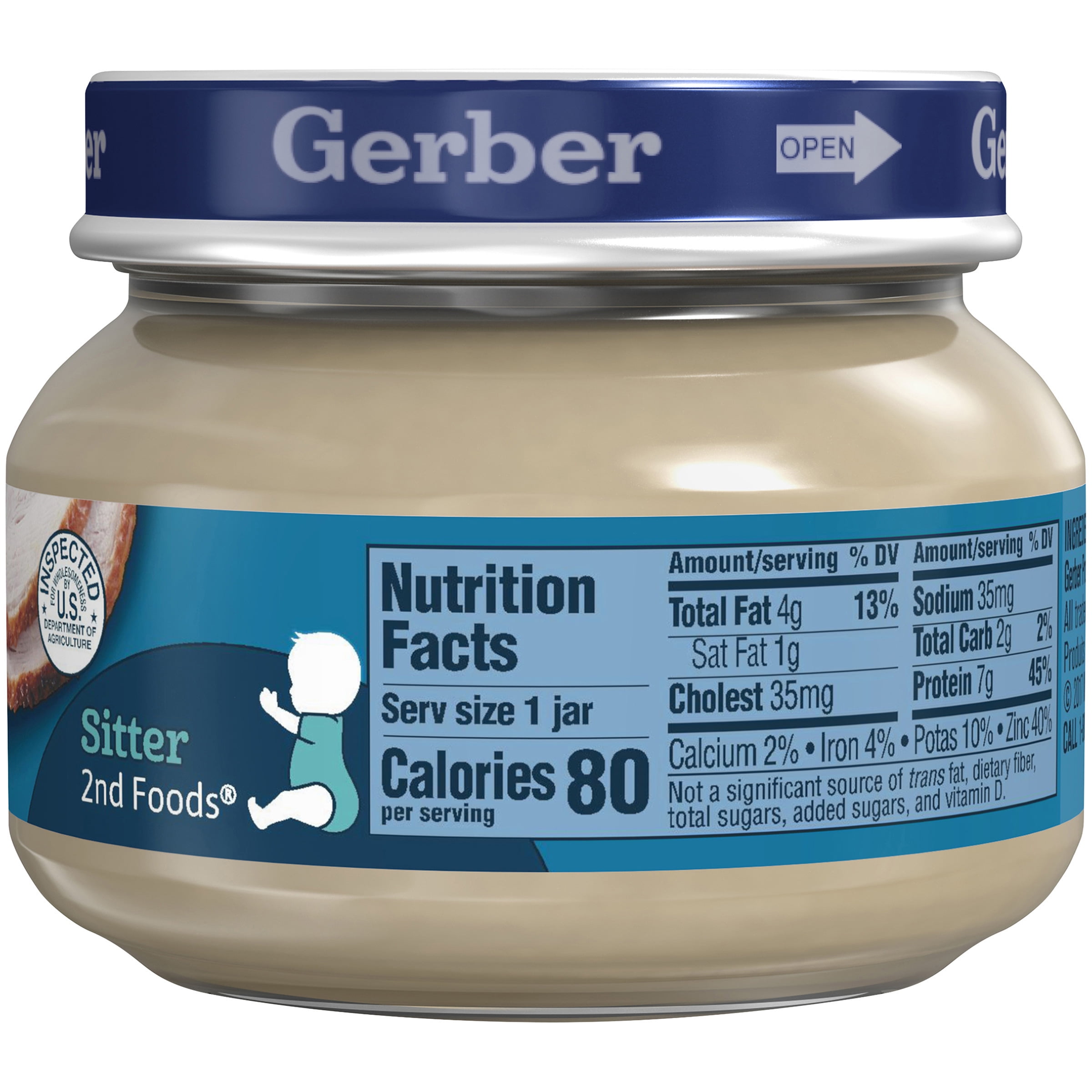 gerber 2nd foods baby food turkey & gravy