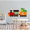thumbnail image 2 of DAYCARE - Crocodile Animal Multicolored Train Kids Nursery Kindergarten Vinyl Decoration Educational Art Letter C Alphabet Adhesive Child Care Wall Decal Sticker 20" x 10", 2 of 3