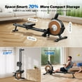 thumbnail image 6 of MERACH Self-Powered Rowing Machine, Magnetic Rower for Home Use, 16 Levels of Quiet Resistance, Dual Slide Rail, App Compatible, 350lb Weight Capacity, 6 of 11