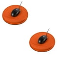 thumbnail image 2 of VONKY Non-slip Mouse Pad Round Soft Wrist Protected Cushion Solid Color EVA Gaming orange 2Set, 2 of 6