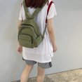 thumbnail image 3 of Guardurnaity Color sólido Reemplazo Cremallera Transpirable Correa doble Estilo simple Gran capacidad Forro de poliéster escolar Mochilas Verde, 3 of 6