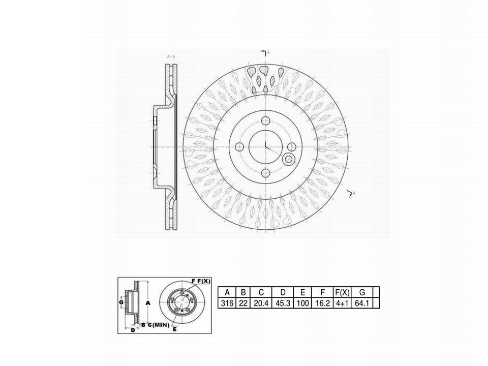 Winstop Brake Rotor, Front WS249313, Mini Cooper 2015-2009
