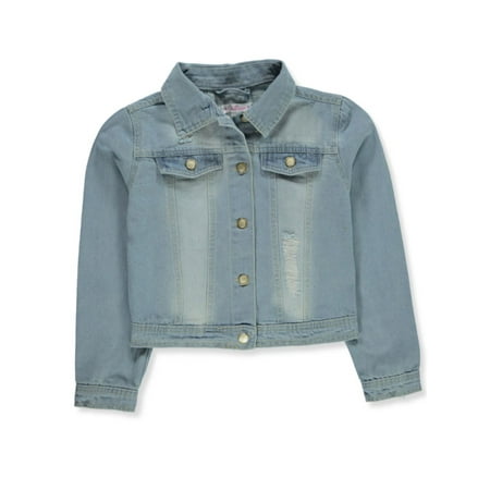 

Chillipop Girls Denim Jacket - light wash 3t (Toddler)