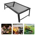 thumbnail image 1 of Domqga Outdoor Storage Rack,Portable Picnic Table,Outdoor Folding Mini Table Portable Camping Picnic Integrated Storage Grill Rack Iron, 1 of 8