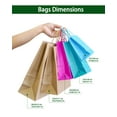 thumbnail image 3 of AZOWA Purple Gift Bags Small Kraft Paper Bags with Handles (5 x 3.1 x 8.2 in, Purple, 25 Pcs), 3 of 7