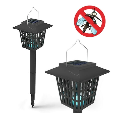 Led Solar Powered Garden Light With Mosquito Zapper Function Led Solar Powered Garden Light With Mosquito Zapper Function