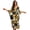 Retro Sunflower Patchwork, variant on Xixirimido Beach Dolphins Hibiscus Floral Print Women’s Plus Size Beach Kaftan Dress V-Neck Batwing Sleeve Swimsuit Cover Up Flowy Caftan Dress for Pool, Cruise & Resort Wear