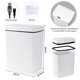thumbnail image 2 of Bote de Basura Cocina, 18L Cubo De Basura Autom&aacute;tico Con Sensor, Bote de Basura de Pl&aacute;stico Grande USB Rechargeable para Cocina, Oficina, Sala, Retrete, Rec&aacute;mara, 2 of 8