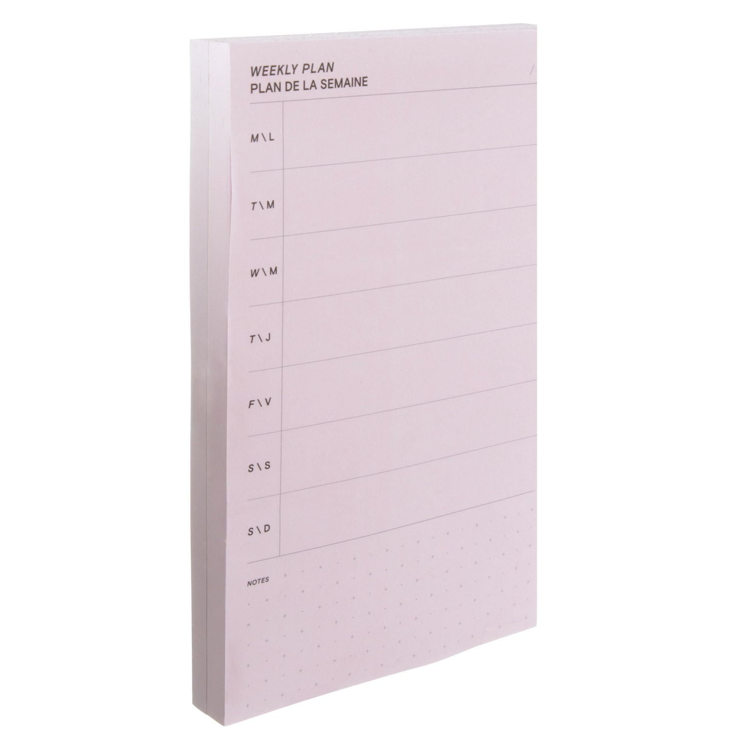 Feuillets à motifs Post-it®, agenda, semaine, lilas