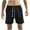 Black, variant on Below The Knee Cargo Shorts for Men Mens Ahorts, Men's Summer Shorts With Elastic Waistband Solid Color Pocket Casual Five Quarter Pants