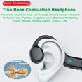 thumbnail image 4 of AYI Professional Swim Headphones True Bone Conduction Open Ear Headset Underwater MP3 Player Built-in 32G Memory IP68 Waterproof Bluetooth Earphone for Driving Bicycling Running Skiing-X6 Black, 4 of 9