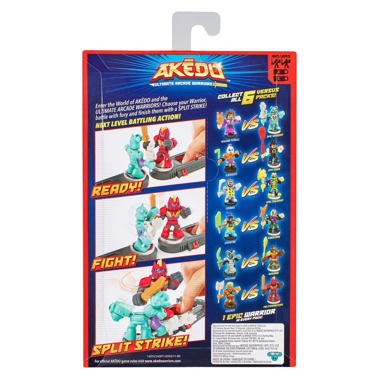 Buy Akedo - Ultimate Arcade Warriors Versus Pack Mini Battling Action ...