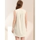 thumbnail image 5 of Vestido De Mezclilla Tipo Túnica De Cambray Sin Mangas Con Botones Y Bolsillo Para Mujer Albaricoque XL, 5 of 6