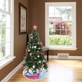 thumbnail image 3 of GZHJMY Christmas Tree Skirt Cute Easter Bunny Xmas Small Tree Skirt 30" Chriatmas Tree Mat for New Year Holiday Party Decor with Tassel, 3 of 6