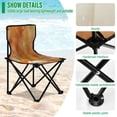 thumbnail image 4 of 600D Oxford Camping Chair Portable Foldable Chair Supports 220 lbs for Picnic, Fishing, Backpacking Background with Pumpkins and Leaves, 4 of 8