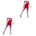 thumbnail image 2 of Sonducket Inicio Mujeres Pantalones de yoga Niñas Pantalones de cintura alta transpirables Levantamiento de cadera Ropa deportiva Correr Fitness Type2 NO2, 2 of 6
