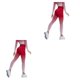 thumbnail image 2 of Qarigey Pantalones de Yoga para mujer, pantalones de cintura alta absorbentes para el sudor, ropa deportiva para levantamiento de cadera para Type2 NO2, 2 of 6