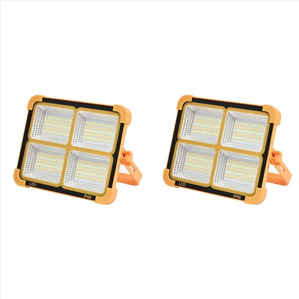 2X 3000mAh Luz de Camping Recargable 1500LM 288 LED Linterna de Camping Potente Linterna Magnética Reparación Lámpara de Emergencia