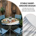 thumbnail image 2 of Christmas Round Tablecloth for 36-44 Inch Tables,Fitted Table Cover with Elastic Edge,Playing Sleds Skiing Dog Winter Xmas Holiday Waterproof Outdoor Table Cloth Protector for Patio Garden Dinner, 2 of 9