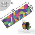 thumbnail image 5 of Yayeee Runner Rug for Bedroom 2'x6' Machine Washable Hallway Non Slip Mat, Colorful Plaid, 5 of 8