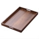 thumbnail image 1 of Bandeja Rectangular de Madera de Bambú para Té, Color Nogal, con Asa para Almacenamiento, para Uso Doméstico, Juego de Té Japonés, 44 X 30 X 4 cm., 1 of 6