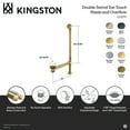 thumbnail image 4 of Kingston Brass CC2710 Vintage Swivel Ball Toe Touch Tub Waste and Overflow in Matte Black, 4 of 4