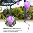 thumbnail image 7 of Home Decor Hot Air Balloon Wind Spinner Rainbow Kinetic Hanging Wind Twister (Purple), 7 of 7