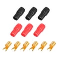 thumbnail image 1 of 3 Par Coche 4 Calibre Tira Espada Terminal Adaptador para Altavoz Cable, 1 of 1
