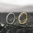 thumbnail image 4 of 1pc ASTM F136 Titanium Septum Ring 16G/(8mm-10mm) Septum Jewelry,Triple Sided Micro CZ Nose Hoop Nose Rings Silver/Gold Cartilage Conch Helix Rook Hoop Earrings for women men, 4 of 6