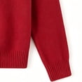 thumbnail image 4 of CaComMARK PI Women's Zip Up Sweatshirts Long Sleeve Casual Lapel Jackets Lounge Going Out Knitted Comfy Sweatshirt Red, 4 of 5