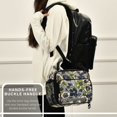 thumbnail image 6 of FORMRS Student Insulated Lunch Bag with Shoulder Strap Reusable Cooler Box for School, Green Floral, 6 of 9