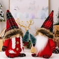 thumbnail image 3 of Christmas Gnomes Plush with Red Buffalo Check,1 Pack Handmade Christmas Tomte Swedish Scandinavian Figurine Plush Christmas Elf Doll Xmas Ornaments for Home Decor, 3 of 9