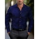 thumbnail image 1 of Camisa de hombre 2024 de manga larga con cuello casual, nueva camiseta para exteriores de moda y cómoda para hombre en talla grande 6XL, 1 of 6