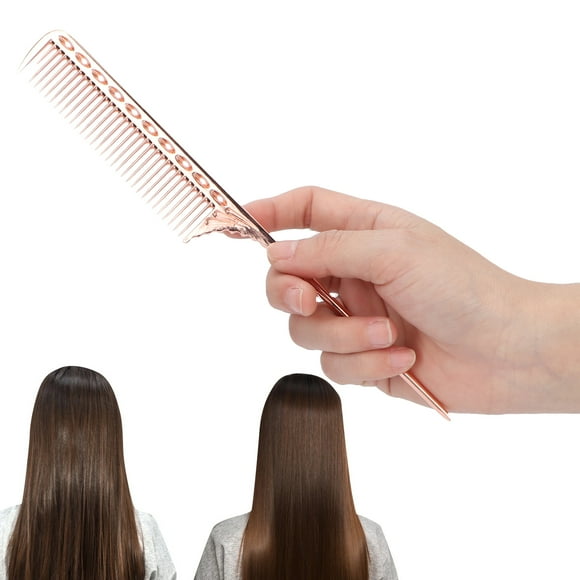 Professional Tail Hair Comb, Salon Hairdressing Styling Comb Barber, Salon Hairdressing Styling Comb Barber Aluminum Metal Comb