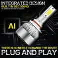 thumbnail image 5 of 9005 LED Headlight Bulbs High Low Beam 9005/9006 Fog Light 12000LM 6000K Cool White Pack of 4, 5 of 16