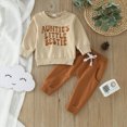 thumbnail image 2 of HCNTES Baby Boy Winter Clothes Toddler Baby Boy Sweatshirt Outfit AUNTIE'S LITTLE BESTIE Long Sleeve Shirt Jogger Pants Fall Outfits Winter Baby Boy Clothes Sets, 2 of 6